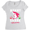 mommy shark doo doo doo family matching Women's Triblend Scoop T-shirt