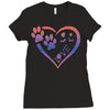 perfect dog love Ladies Fitted T-Shirt