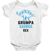 grumpa saurus rex Baby Bodysuit