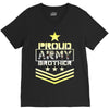 military, proud us army brother veteran u V-Neck Tee