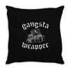 gangsta wrapper Throw Pillow