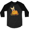 corgi pumpkin 3/4 Sleeve Shirt
