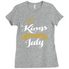 kings are born in july Ladies Fitted T-Shirt