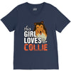 This Girl Loves Her Collie V-Neck Tee