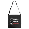 too busy playing fortnite White Logo Adjustable Strap Totes