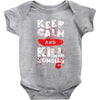 Keep Calm And Kill Zombies Baby Bodysuit