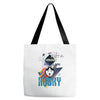 who loves husky Tote Bags
