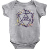 20 Dice Flowers Baby Bodysuit