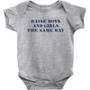 Raise Boys And Girls The Same Way Baby Bodysuit