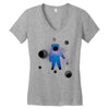 Space Astronot Women's V-Neck T-Shirt