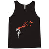 banksy headshot butterfly Tank Top
