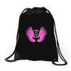 i wear pink for my mom Drawstring Bags