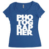 gift for photographer Women's Triblend Scoop T-shirt