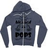 I Am One Blessed Pops Zipper Hoodie