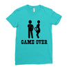 game over  funny pregnancy Ladies Fitted T-Shirt