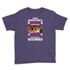 Never Underestimate A Man Who Watches Friends And Was Born in December Youth Tee