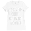 coffee tee Ladies Fitted T-Shirt