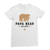 papa bear Ladies Fitted T-Shirt