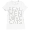 real men love cats Ladies Fitted T-Shirt