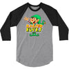 raised by elves elf christmas 3/4 Sleeve Shirt