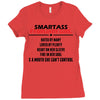 Smartass February Girl Ladies Fitted T-Shirt