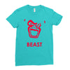 instinct attention gorilla beast Ladies Fitted T-Shirt