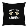 This Guy Needs a Beer Throw Pillow