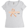 Survivor Of Uterine Cancer Women's Triblend Scoop T-shirt