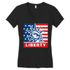 liberty statue Women's V-Neck T-Shirt