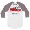 america 2 3/4 Sleeve Shirt