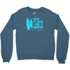 save a wave ride a surfer Crewneck Sweatshirt