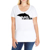 black panther logo Ladies Curvy T-Shirt