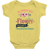 An August Girl Like A Flowers Baby Bodysuit