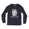 unicorns are born in february cute unicorn Long Sleeve Shirts