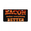 bacon makes everything better License Plate