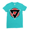 red black zero Ladies Fitted T-Shirt