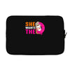 She Wants The D - Dunkin Donuts Laptop sleeve