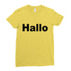 hallo Ladies Fitted T-Shirt