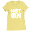 not ok baseball Ladies Fitted T-Shirt