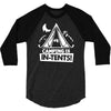 white ink camping is in tents funny 3/4 Sleeve Shirt
