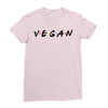 vegan friends tv show parody Ladies Fitted T-Shirt