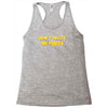 don't invite me places Racerback Tank