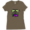 monster face Ladies Fitted T-Shirt