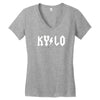 back in black Women's V-Neck T-Shirt