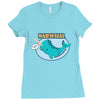 53. narwhal 025 Ladies Fitted T-Shirt