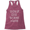 coffee tee Racerback Tank