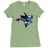 san jose street sharks Ladies Fitted T-Shirt