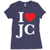 i love jesus christ Ladies Fitted T-Shirt
