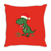 christmas dinosaur Throw Pillow