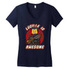 lucille is awesome Women's V-Neck T-Shirt